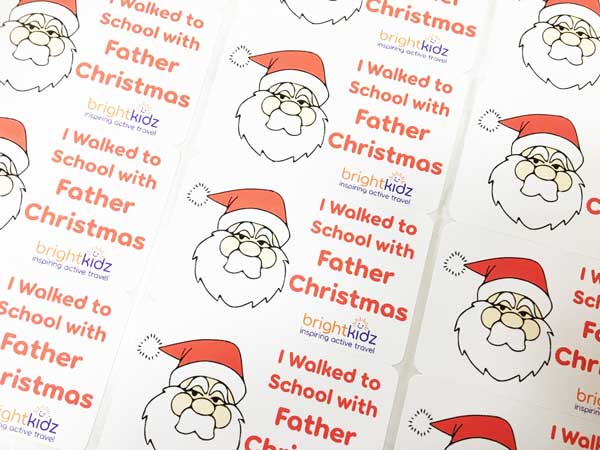 Father Christmas stickers.