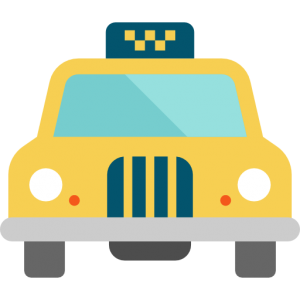 Car/taxi illustration.