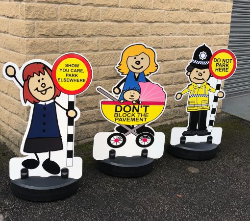 Road Safety Character Sign