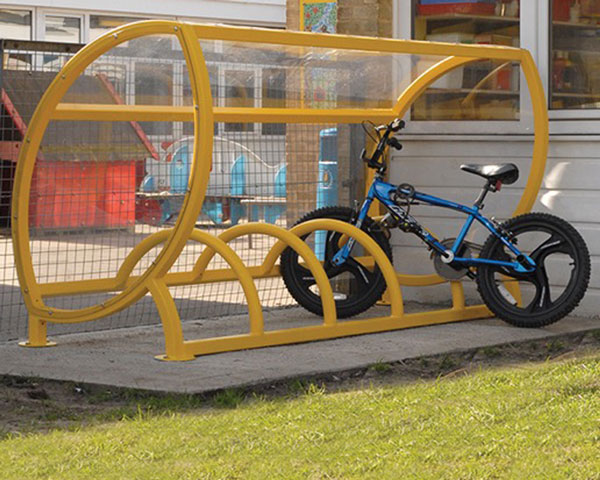 Bicycle parking space.